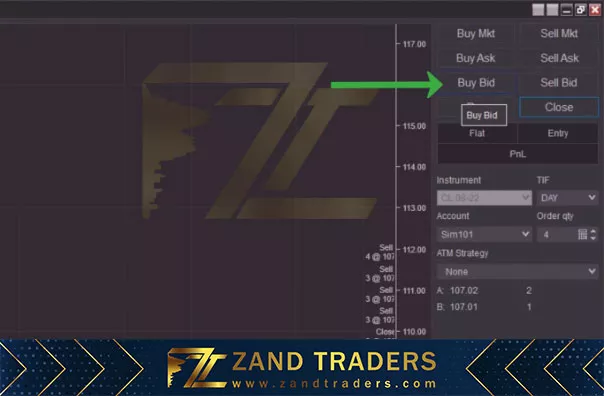 Chart Trader ، معرفی امکانات پلتفرم نینجا تریدر (5)