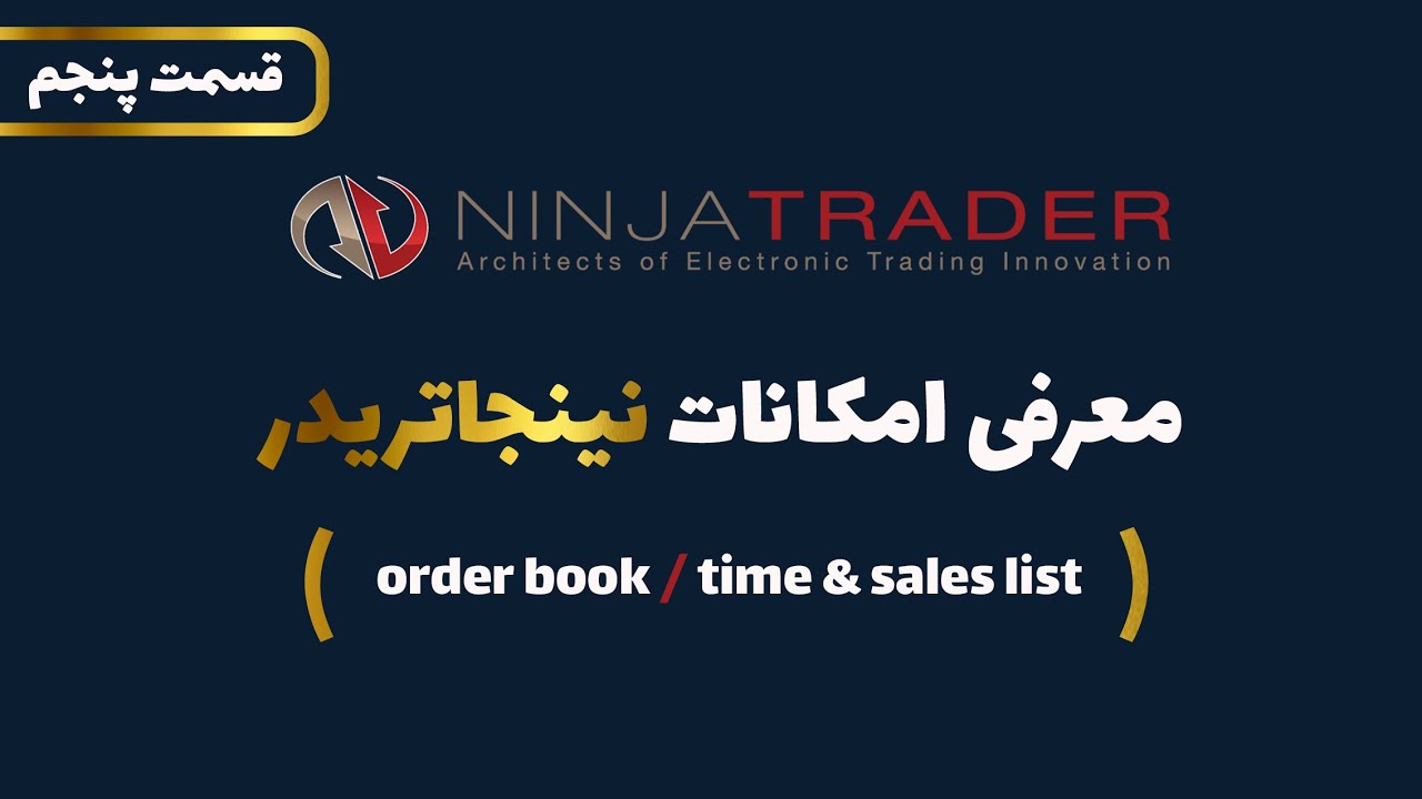 Features of the Ninja trader platform – Order Book and T&S List