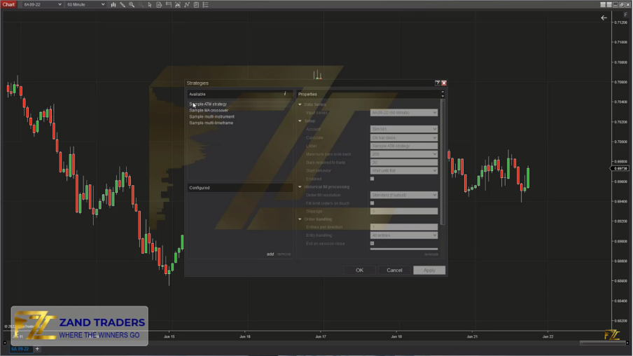 Introducing the features of the Ninja Trader platform 19