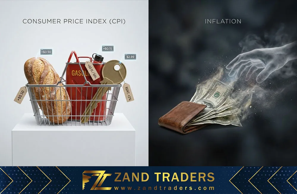 تفاوت شاخص CPI با نرخ تورم